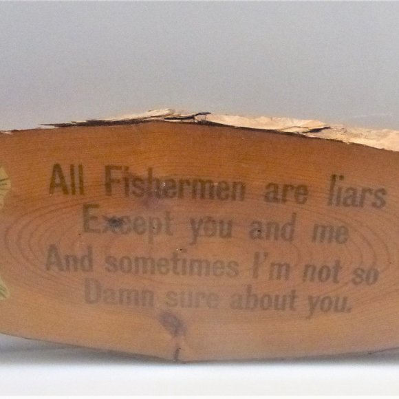 2x Solid Wood Plaque RETIRED & FISHERMEN No Boss No Mola No Job Liars Handmade - Picture 7 of 11